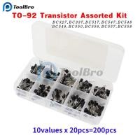 ราคา 200pcs TO 92 ทรานซิสเตอร์ Assorted Kit 10 ค่า BC327 BC337 BC517 BC547 BC548 BC549 BC550 BC556 BC557 BC558PNP ทรานซิสเตอร์ NPN (29118153366)