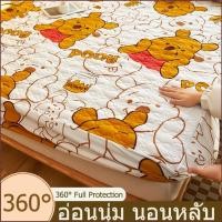 ราคา Bear ผ้าปูเตียง ผ้าปูที่นอนแบบหนา รัดมุม360 6ฟุต 5ฟุต 3 5ฟุต พร้อมส่ง พร้อมปลอกหมอน With pillowcase (29109341315)