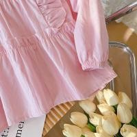 ราคา ฤดูใบไม้ร่วงเด็กสาวหวานสีทึบลูกไม้ออกแบบแขนยาวเสื้อ กางเกงยีนส์กางเกง (46551986637)