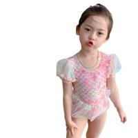 ราคา Aqq ชุดว่ายน้ํา ชุดจั๊มสูท แขนพัฟ พิมพ์ลายเกล็ดปลา นางเงือก สีชมพู แฟชั่นฤดูร้อน สําหรับเด็กผู้หญิง (42176770134)