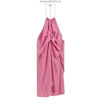 ราคา ชุดเดรสแขนกุดสีชมพูสำหรับผู้หญิง สไตล์ฝรั่งเศส ฤดูร้อน ชุดยาวชายหาด สวยเซ็กซี่ สำหรับวันหยุด โอ้ ความสุข JSQY (46152452750)