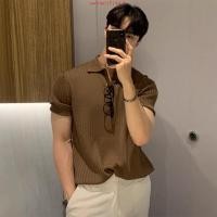 ราคา เสื้อโปโลผู้ชายแขนสั้น สไตล์ญี่ปุ่น ทำจากผ้าฝ้ายบริสุทธิ์ สวมใส่สบายในฤดูร้อน (56352560553)