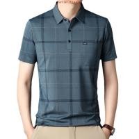 ราคา เสื้อโปโลแขนสั้น พิมพ์ลาย สไตล์เกาหลี แฟชั่นสําหรับผู้ชายวัยกลางคน และผู้สูงอายุ (53402570250)