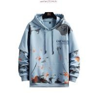 ราคา IELGY แฟชั่นเสื้อกันหนาวผู้ชายหลวมอินเทรนด์ คลุมด้วยผ้า พิมพ์แขนยาวส่วนบุคคล สูงสุด (43877123975)