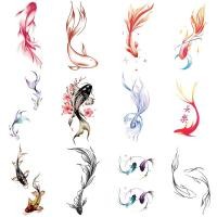 ราคา สติกเกอร์รอยสักกันน้ำติดทนนาน สีปลาคราฟและกระดูก ล้างทำความสะอาดได้ง่าย เหมาะสำหรับนักเรียนและคนชอบสไตล์น่ารัก (41159487595)