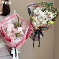 ราคา วันวาเลนไทน์ดอกไม้ฤดูใบไม้ผลิดอกไม้ห่อกระดาษศิลปะกุหลาบช่อกระดาษคราฟท์ดอกไม้กระดาษห่อดอกไม้วัสดุ4r7p (27084690636)