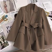 ราคา JCMI Laced Up Blazer สไตล์เกาหลีสำหรับผู้หญิง โทนสีเขียว เหมาะสำหรับฤดูใบไม้ร่วง (49750162715)