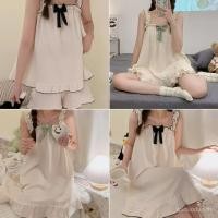 ราคา Z67โอ ชุดนอนสลิงผู้หญิง สไตล์เกาหลีในฤดูร้อน ชุดสอง PCS บางเบาและน่ารัก ใส่ได้นอกบ้าน (45102813402)