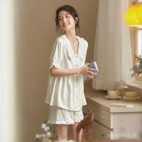 ราคา ชุดพักผ่อนผ้าไหมเทียมน้ำแข็งสำหรับสุภาพสตรี ลายไทย สีเรียบง่าย ในสไตล์จีน (41661488864)