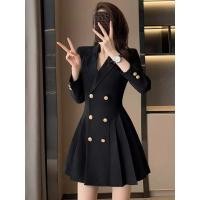 ราคา ชุดสูทสีดำ ทรง Hepburn ดีไซน์เรียบหรูและเพรียวบาง เหมาะสมในฤดูใบไม้ร่วง (57252732449)