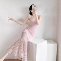 ราคา สาวๆ เสื้อผ้าชุดหล ผ้าไนโลนเย็น สีชมพู สไตล์ฝรั่งเศส สดใสๆ เปิดหลัง ปลาแซลมอนเข็มขัด (52051130982)