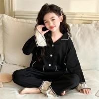 ราคา ชุดนอนแขนยาวสำหรับเด็ก จากผ้าฝ้ายแท้ สไตล์นักเรียน และเจ้าหญิง เหมาะสำหรับฤดูใบไม้ผลิและฤดูใบไม้ร่วง (40866816316)