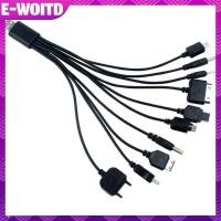 ราคา E WOOTD Multi Pin Cable Charger USB Adapter Cable Data Wire สายไฟ 10 in 1 มัลติฟังก์ชั่น USB Data Transfer Cable Universal E WIOTD (54453004992)
