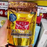 ราคา Meiji Amino Collagen premium เมจิ อะมิโน คอลลาเจน พรีเมียม สีทอง 196 g 28วัน ของแท้ จากญี่ปุ่น made in Japan exp 2027 (40224438216)