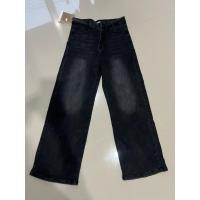 ราคา มือ1 กางเกงยีนส์ป้าย seasoning สีดำฟอก ไซต์ L (40260444340)