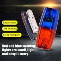 ราคา ไฟท้ายจักรยานสีแดงสีฟ้า ควบแน่นแสงกระพริบ USB Chargeable ไฟเตือนความปลอดภัย (46350396918)