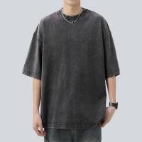 ราคา Sea Tee COD เสื้อวินเทจ ผู้ชายและผู้หญิง เสื้อฟอก ผ้าฝ้าย 100 เสื้อสีพื้น ไม่ต้องรีด แขนสั้น เสื้อยืดคอกลมแฟชั่น (41107254954)