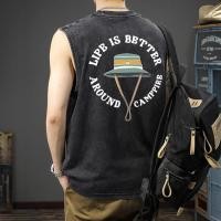 ราคา Sea Tee COD เสื้อยืด oversize เสื้อแขนกุด cotton100 T shirt LIFE IS BETTER คอกลม วินเทจ แขนกุด เสื้อกีฬา s 3xl (40310319883)