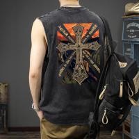 ราคา Sea Tee COD เสื้อยืด oversize เสื้อกีฬา เสื้อแขนกุด cotton100 shirt คอกลม โคตรนุ่ม เสื้อวินเทจ แขนกุด Crucifix (42761473780)