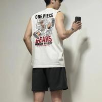 ราคา เสื้อผู้ชาย แขนกุด ผ้าCotton 100 แฟชั่น แนวสตรีท One Piece เสื้อบาส oversize เสื้อแฟชั่น เสื้อกล้าม เพาะกาย size 3xl (29382894013)