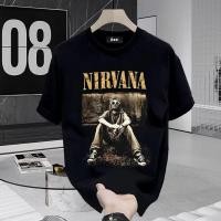 ราคา จัดส่งจากไทย Sea Tee เสื้อยืด เสื้อวินเทจ สีดำ สไตล์เกาหลี ผ้าCotton 100 Nirvana ใส่สบาย t shirt (43511849882)