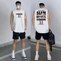 ราคา Sea Tee COD แขนกุด เสื้อกล้าม oversize ผู้ชาย เสื้อบาส SLAM DUNK Eleven ผ้าฝ้าย 100 เสื้อแขนกุด แนวสตรีท แฟชั่น (42861993646)