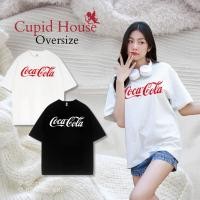 ราคา Sea Tee เสื้อยืด oversize คอกลม แขนสั้น เสื้อยืดทรงผู้หญิง COCA COLA t shirt cotton100 แฟชั่น สไตล์เกาหลี (40959103984)