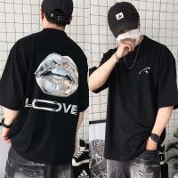 ราคา Sea Tee COD เสื้อยืด Oversize T shirt LOVE Mouth เสื้้อ ผู้ชาย cotton100 คอกลม แฟชั่น เสื้อยืดชาย สไตล์เกาหลี แขนสั้น (40001931794)