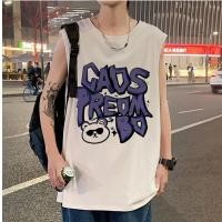ราคา COD เสื้อยืด แขนกุด เสื้อกล้าม oversize ผ้าCotton100 แฟชั่น แนวสตรีท เสื้อผู้ชาย CADS PREOM BEAR แขนสั้น หญิง สีขาว (29484911064)