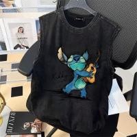ราคา Sea Tee COD เสื้อยืด แขนกุด เสื้อกล้าม oversize ผ้าCotton แฟชั่น หญิง แซ่บๆ เสื้อ Stitch guitar เสื้อกล้ามทอม s 3xl (28087465294)