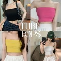 ราคา Sea Tee เสื้อเกาะอก เสื้อแฟชั่น เสื้อสาวอวบ เซ็กซี่ สไตล์เกาหลี เหมาะสำหรับฤดูร้อน สีทึบ หลายสี sexy lady 2025 MX5 (43357394431)