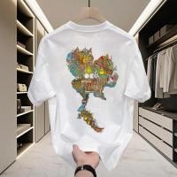 ราคา Sea Tee เสื้อ oversize เสื้อแฟชั่น เสื้อชาย ผ้าฝ้าย 100 OK Map ใส่สบาย ฤดูร้อน 2025 (43261003644)