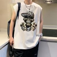 ราคา Sea Tee เสื้อ oversize แขนกุด คอกลม เสื้อฟอก วินเทจ ใส่สบาย ไม่หด ผ้าCotton 100 ROCK CHANG 3XL (42068526121)