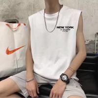 ราคา Sea Tee แขนกุด เสื้อยืด oversize ผ้าCotton 100 เสื้อกั๊ก เสื้อกีฬา ลายพิมพ์แฟชั่น new york สบายและนุ่ม ระบายอากาศดี (29993692046)