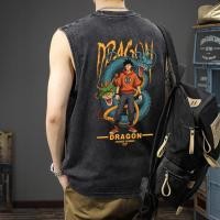 ราคา Sea Tee COD เสื้อยืด oversize เสื้อแขนกุด cotton100 Dragon Ball วินเทจ แขนกุด เสื้อยืดคอกลมแขนกุด ผู้ชาย 2025 (28637802597)