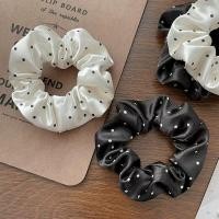 ราคา Sea Tee ยางมัดผม แฟชั่น สไตล์เกาหลี ยางรัดผมโดนัท ผ้าซาตินลายจุด สีขาวดำ ยางรัดผมหางม้าลายจุด FS009 (40625288442)