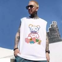 ราคา Sea Tee เสื้อแขนกุด เสื้อยืดทรงผู้หญิง แขนกุด เสื้อบาส เหมาะสำหรับฤดูร้อน ใส่สบาย เสื้อแขนกุด ผู้ชายและผู้หญิง bear (43953301953)