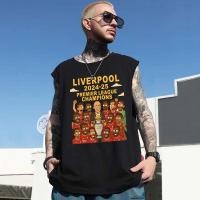 ราคา Sea Tee แขนกุด วินเทจ เสื้อยืดคอกลมแขนกุด ผู้ชายและผู้หญิง สไตล์เกาหลี เสื้อบาส เสื้อกล้าม ฤดูร้อน LIVERPOOL MVP (42851823315)