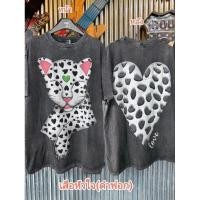 ราคา Sea Tee COD เสื้อยืดoversize วินเทจ เสื้อ T shirt Spotted cat love cotton100 คอกลม เสื้อยืดผ้าฝ้าย แฟชั่น แขนสั้น (41402162864)