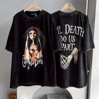 ราคา Sea Tee COD เสื้อยืด oversize ลายพิมพ์แฟชั่น Ghost Bride เสื้อกีฬา ผ้าCotton 100 แขนสั้น สบายและนุ่ม top (29593026514)