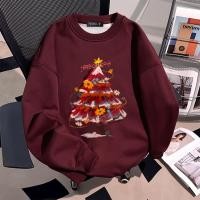 ราคา Sea Tee สเวตเตอร์ แขนยาว คอกลม ทรงหลวม Print Christmas tree สไตล์เกาหลี sweater oversize ใส่ได้ทั้งหญิงเเละชาย (52702369385)