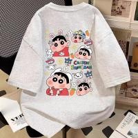 ราคา Sea Tee เสื้อ oversize เสื้อแฟชั่น แขนสั้น คอกลม ผ้าฝ้าย 100 XIAOXIN CRAYON เสื้อสีขาว ใส่สบาย ฤดูร้อน S 3XL (43710906667)