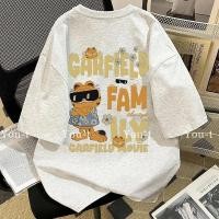 ราคา Sea Tee เสื้อยืด oversize เสื้อคอกลม ผ้าCotton 100 ลายพิมพ์แฟชั่น แขนสั้น ใส่สบาย Garfield CAT 3XL (41420872567)