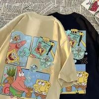 ราคา Sea Tee COD เสื้อยืด Oversize เสื้อ SpongeBob SquarePants t shirt cotton100 ทรงหลวม คอกลม เสื้อยืดผ้าฝ้าย แฟชั่น (44206350711)