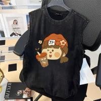 ราคา Sea Tee COD เสื้อยืด แขนกุด เสื้อกล้าม oversize ผ้าCotton100 แฟชั่น หญิง แซ่บๆ เสื้อ 7013Girl milk tea เสื้อกล้ามทอม (40501992279)