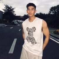 ราคา เสื้อผู้ชาย แขนกุด ผ้าCotton 100 แฟชั่น แนวสตรีท MANLA เสื้อบาส oversize วินเทจ tshirt เสื้อกล้าม เพาะกาย 3xl (28882897477)