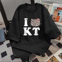 ราคา Sea Tee เสื้อ oversize คอกลม ใส่สบาย ลายพิมพ์แฟชั่น ผ้าCotton 100 I LOVE KITTY (41765614556)