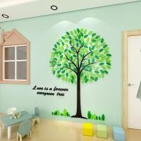 ราคา ต้นไม้ใหญ่ 3ง สามมิติติดด้วยตนเองสติ๊กเกอร์ติดผนังห้องนั่งเล่นโซฟาพื้นหลังเค้าโครงผนังห้องนอนตกแต่งบ้าน (28225913640)
