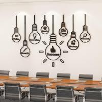 ราคา Creative Bulb Enterprise Office Decorative Wallpaper อะคริลิค Self Adhesive Three Dimens (29653959100)