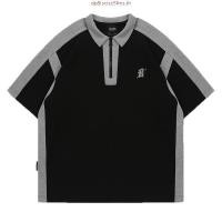 ราคา จัดส่งในวันเดียวกัน เสื้อยืดแขนสั้น ลำลองหลวมแบรนด์น้ำอเมริกันหลวมประกบคู่เสื้อเบสบอล (47903218520)